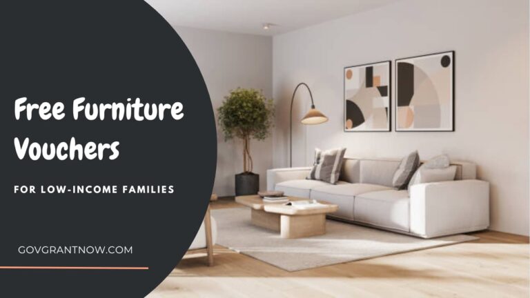 Free Furniture Vouchers for Low-Income Families