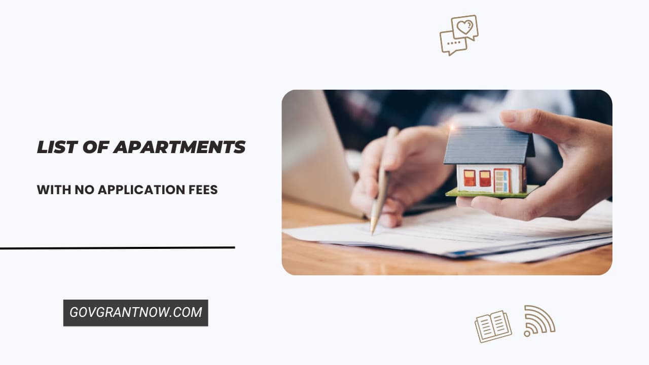 List Of Apartment With No Application Fees